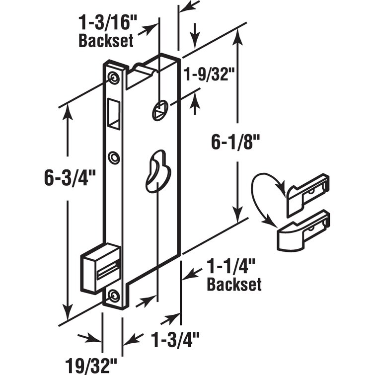 Prime Line Non Handed Storm Door Mortise Lock Wayfair Canada 